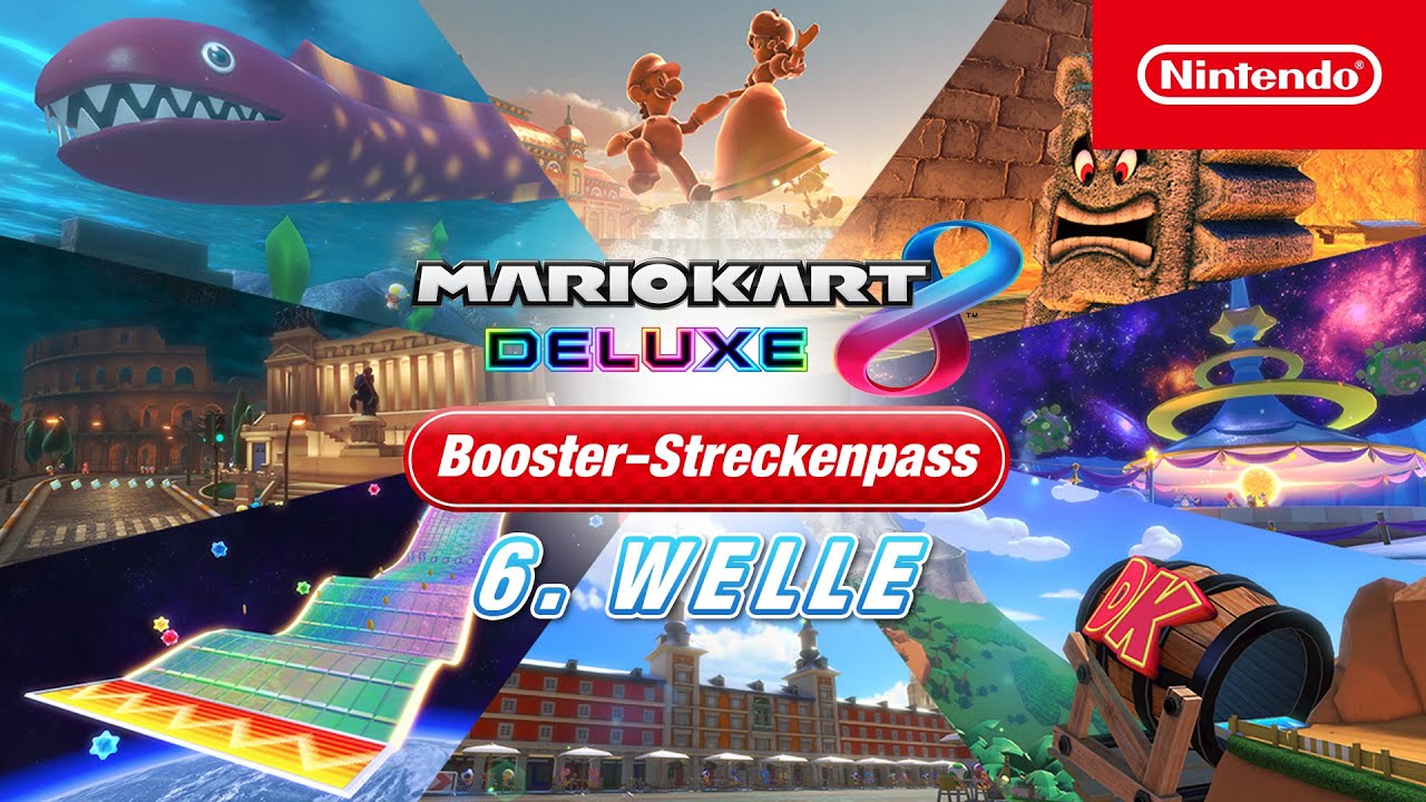 Mario Kart 8 Deluxe Letzte Welle an DLC Strecken jetzt verfügbar