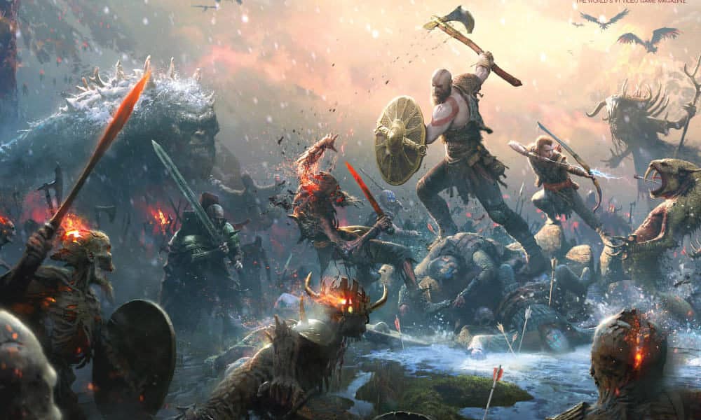 God of War in der Februar Ausgabe von Game Informer