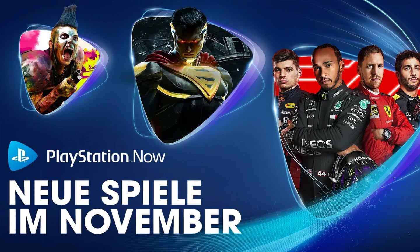 PS NOW-Spiele im November : Injustice 2, F1 2020, Rage 2 und mehr