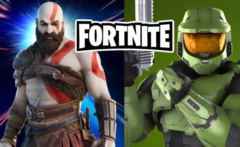 Kratos ist bereits am Schlachtfeld unterwegs und Master Chief für Xbox-Fans als Skins in Fortnite war Teil des Datenleaks! - Bildmontage: DailyGame