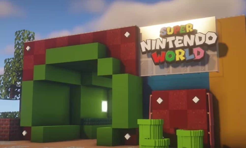 Super Nintendo World von Minecraft-Spieler neu erstellt Super Nintendo World von Minecraft-Spieler neu erstellt