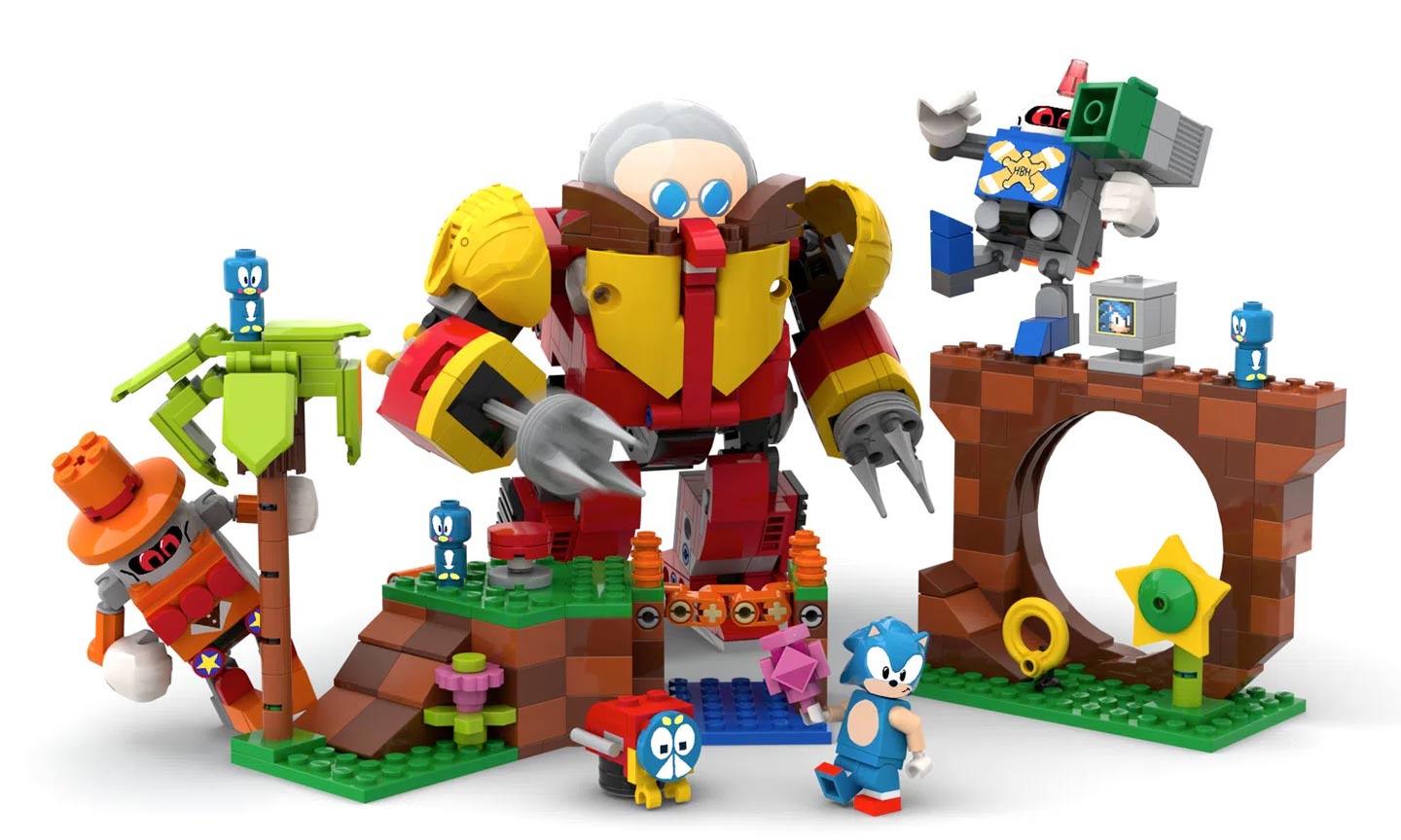 So könnte das LEGO-Set für Sonic the Hedgehog aussehen. - Bildquelle: ideas.lego.com
