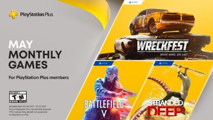 PS Plus Spiele im Mai: Battlefield V, Wreckfest (PS5) und Stranded Deep
