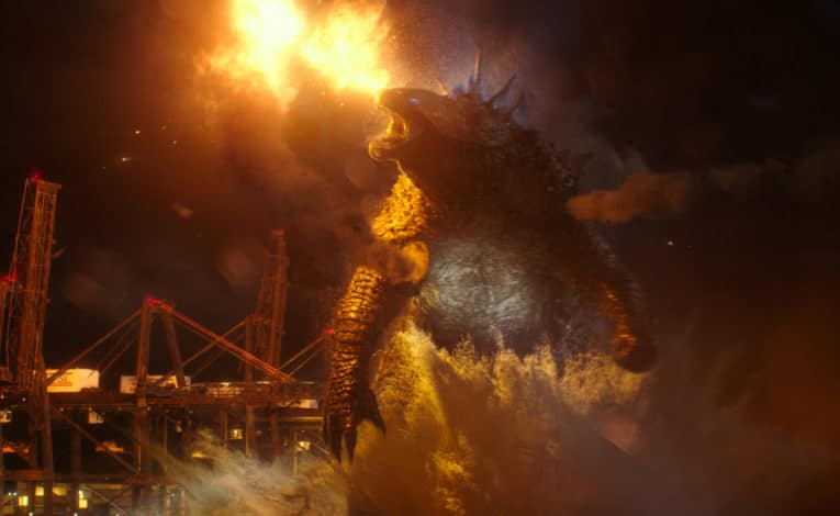 Godzilla in Godzilla vs Kong © 2021 LEGENDARY AND WARNER BROS. ENTERTAINMENT INC. ALL RIGHTS RESERVED. GODZILLA TM & © TOHO CO., LTD.