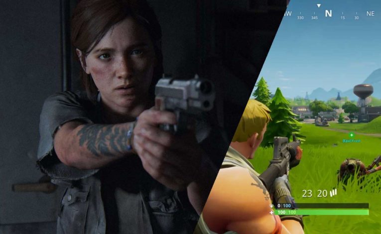 The Last of Us 2 auf den Spuren von Fortnite: Dataminer deutet Battle Royale Modus an. - (C) Naughty Dog, SIE, Epic Games - Bildmontage: DailyGame