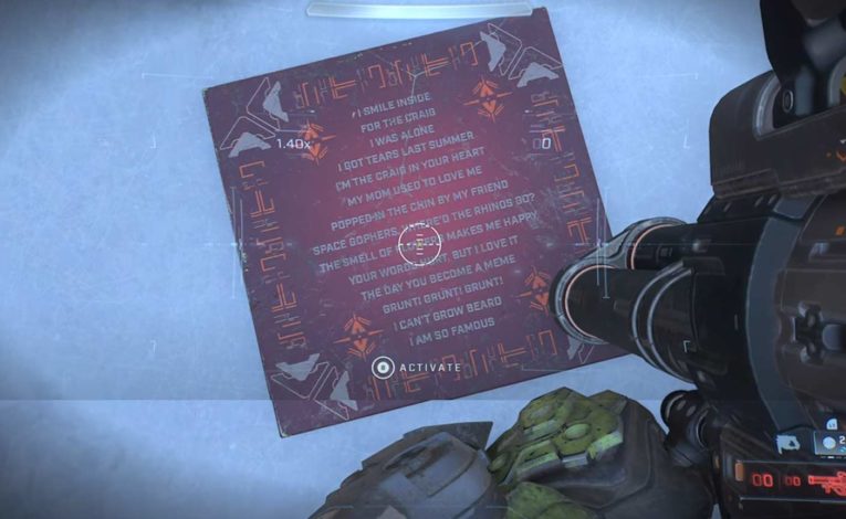 Halo Infinite Craig-Easter Egg