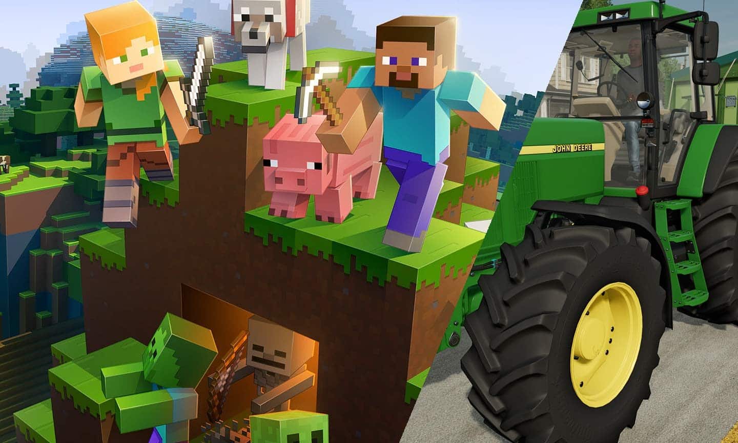 Minecraft: Schneller Feldfrüchte ernten mit einem „funktionierenden Traktor“ Minecraft: Schneller Feldfrüchte ernten mit einem „funktionierenden Traktor“