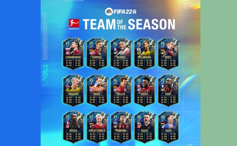 FIFA 22: EA Sports veröffentlichte "Team of the Season" der deutschen Bundesliga. - (C) EA