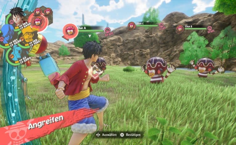 Kämpfe in One Piece Odyssey © Bandai Namco, Screenshot: DailyGame