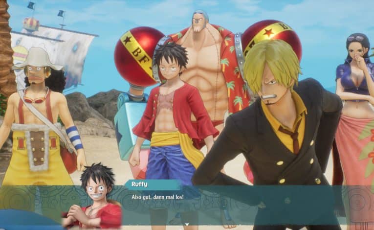 Alle sind da in One Piece Odyssey © Bandai Namco, Screenshot: DailyGame