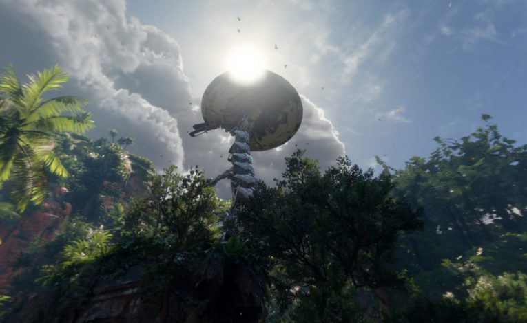 Da kommt was großes in Horizon: Call of the Mountain (c) Guerrilla Games, Screenshot DailyGame