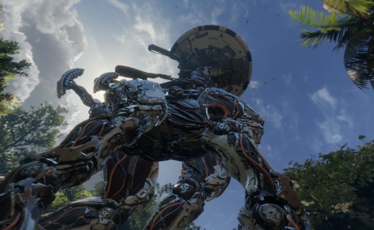 Da geht was großes in Horizon: Call of the Mountain (c) Guerrilla Games, Screenshot DailyGame