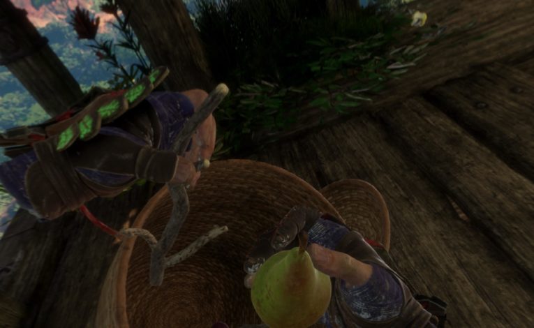 Körbe durchsuchen in Horizon: Call of the Mountain (c) Guerrilla Games, Screenshot DailyGame