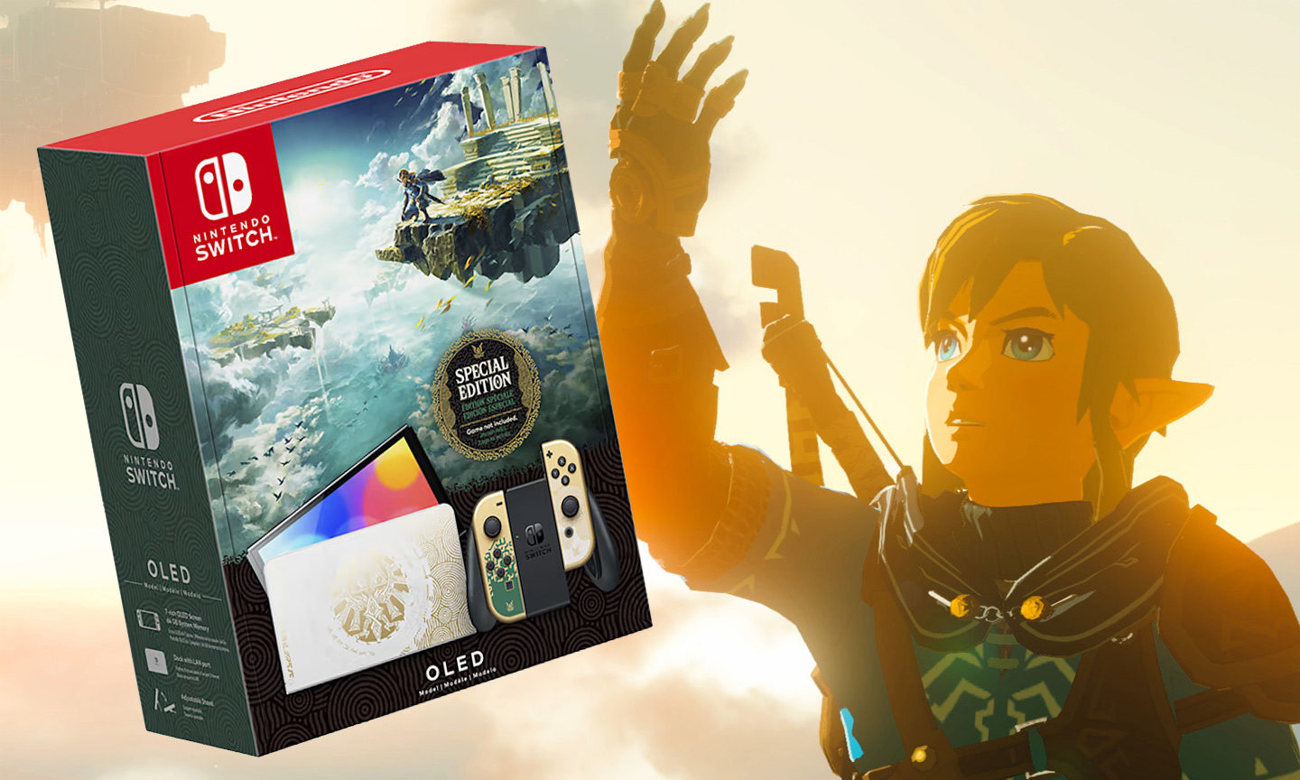 Nintendo kündigt Switch OLED und Pro-Controller im „Zelda: Tears of the Kingdom“-Stil an Nintendo kündigt Switch OLED und Pro-Controller im „Zelda: Tears of the Kingdom“-Stil an