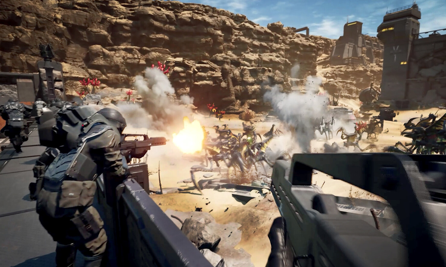 „Starship Troopers: Extermination – Der Online-Koop-Shooter für Fans des Sci-Fi-Klassikers“ „Starship Troopers: Extermination – Der Online-Koop-Shooter für Fans des Sci-Fi-Klassikers“