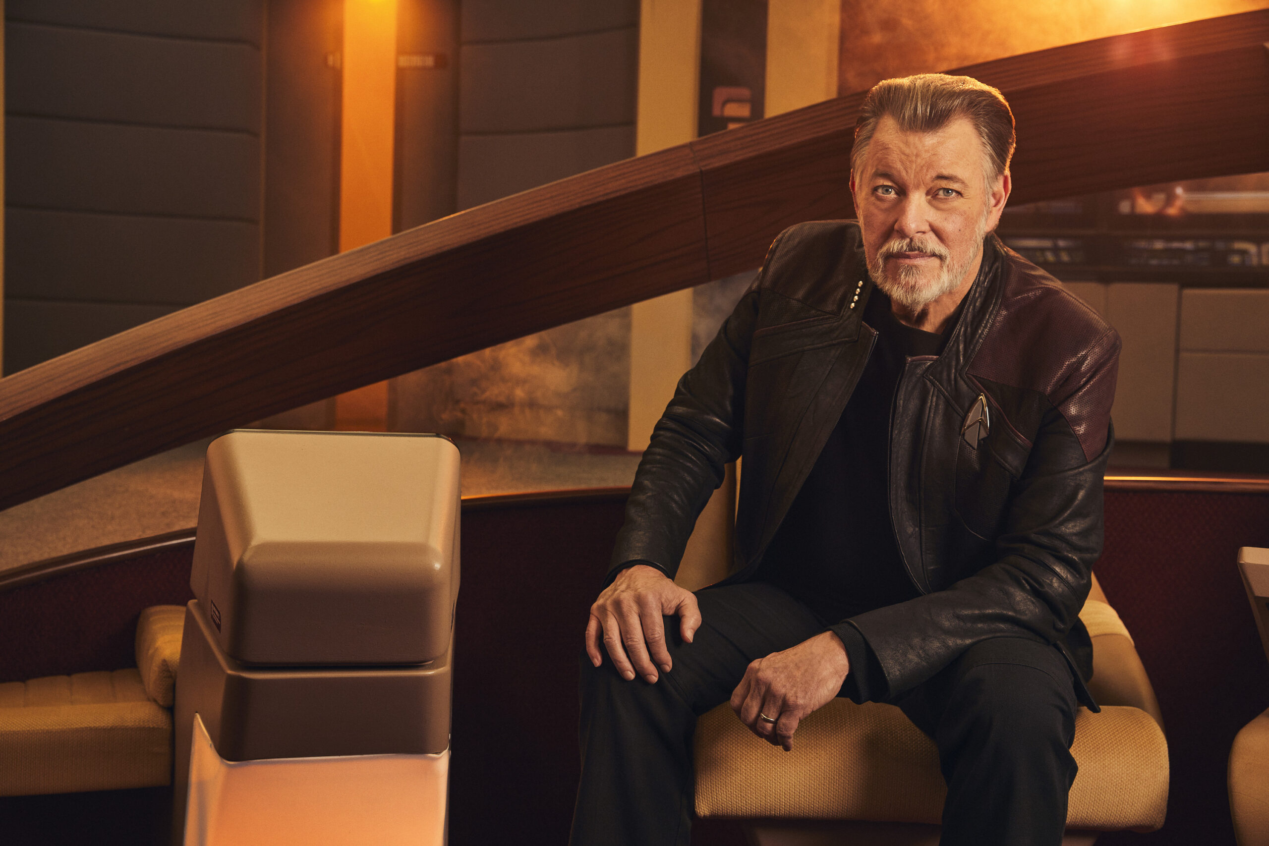Jonathan Frakes as Riker in Star Trek: Picard on Paramount+. Photo Cr: Sarah Coulter/Paramount+. © 2023 CBS Studios Inc. All Rights Reserved.