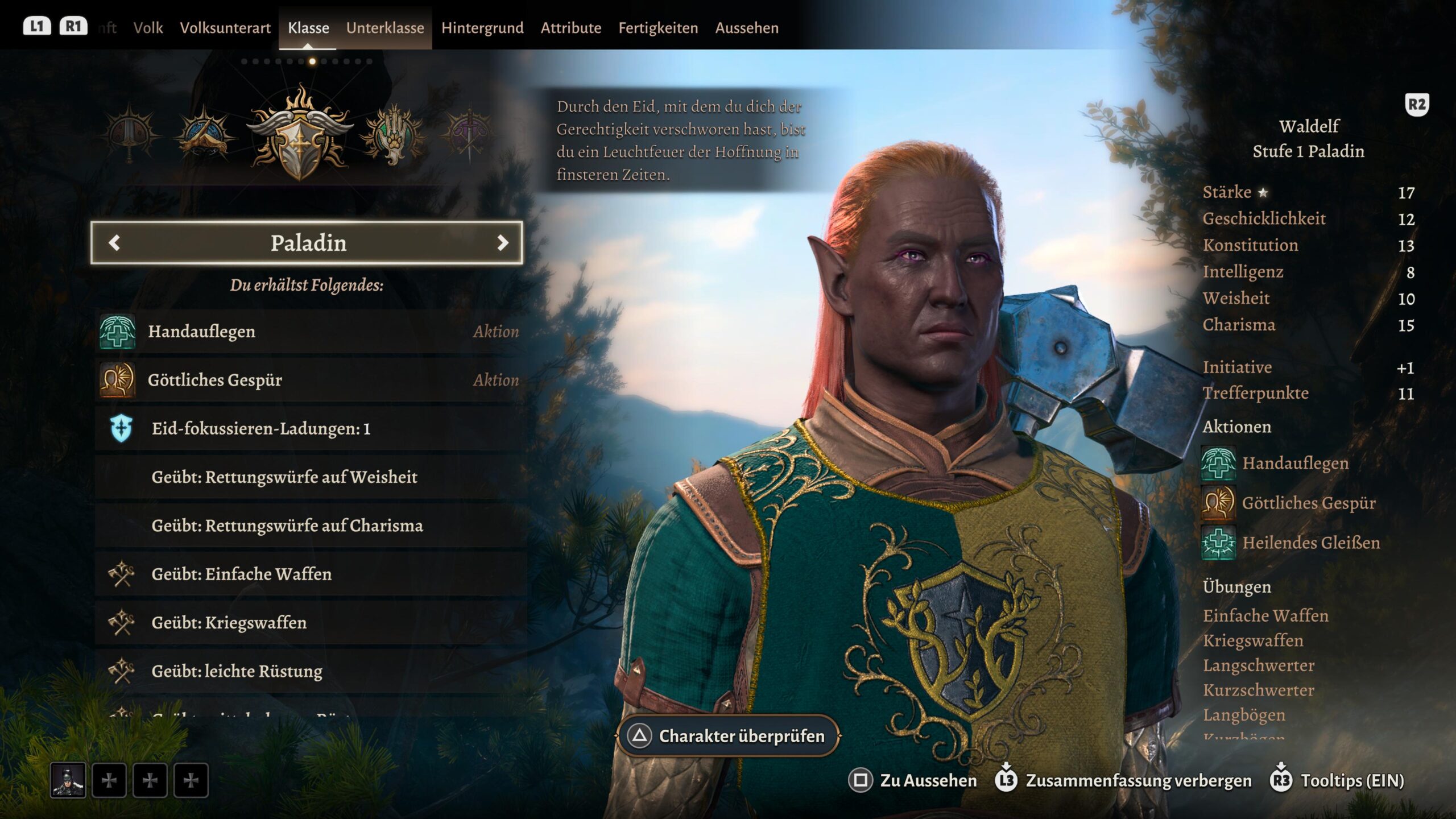 Paladin Klasse in Baldur's Gate 3 © Larian Studios, Screenshot: DailyGame