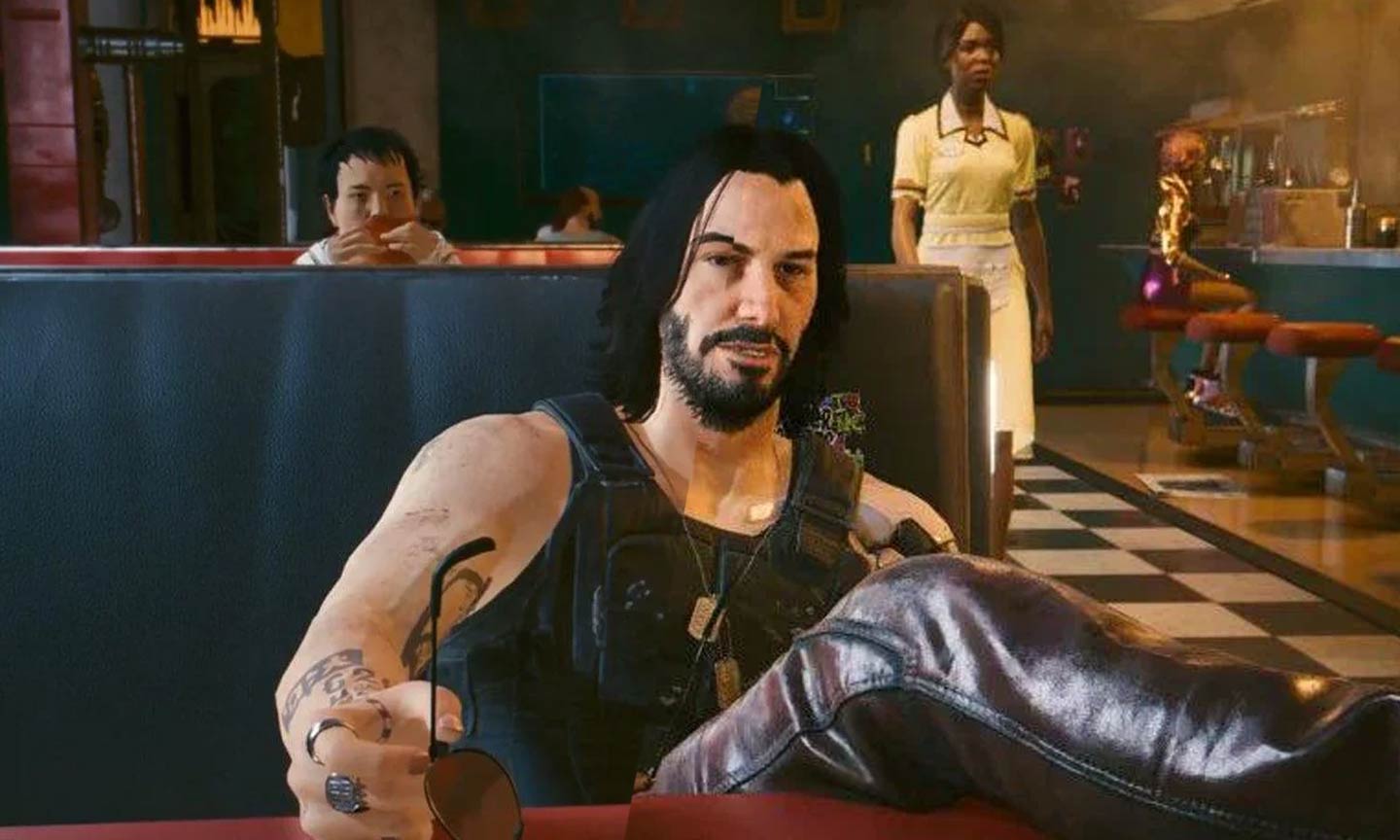 Cyberpunk 2077 2 0 Update Johnny Silverhand Sieht Nun Wirklich Aus   Cyberpunk2077 Johnny Silverhand Reeves 