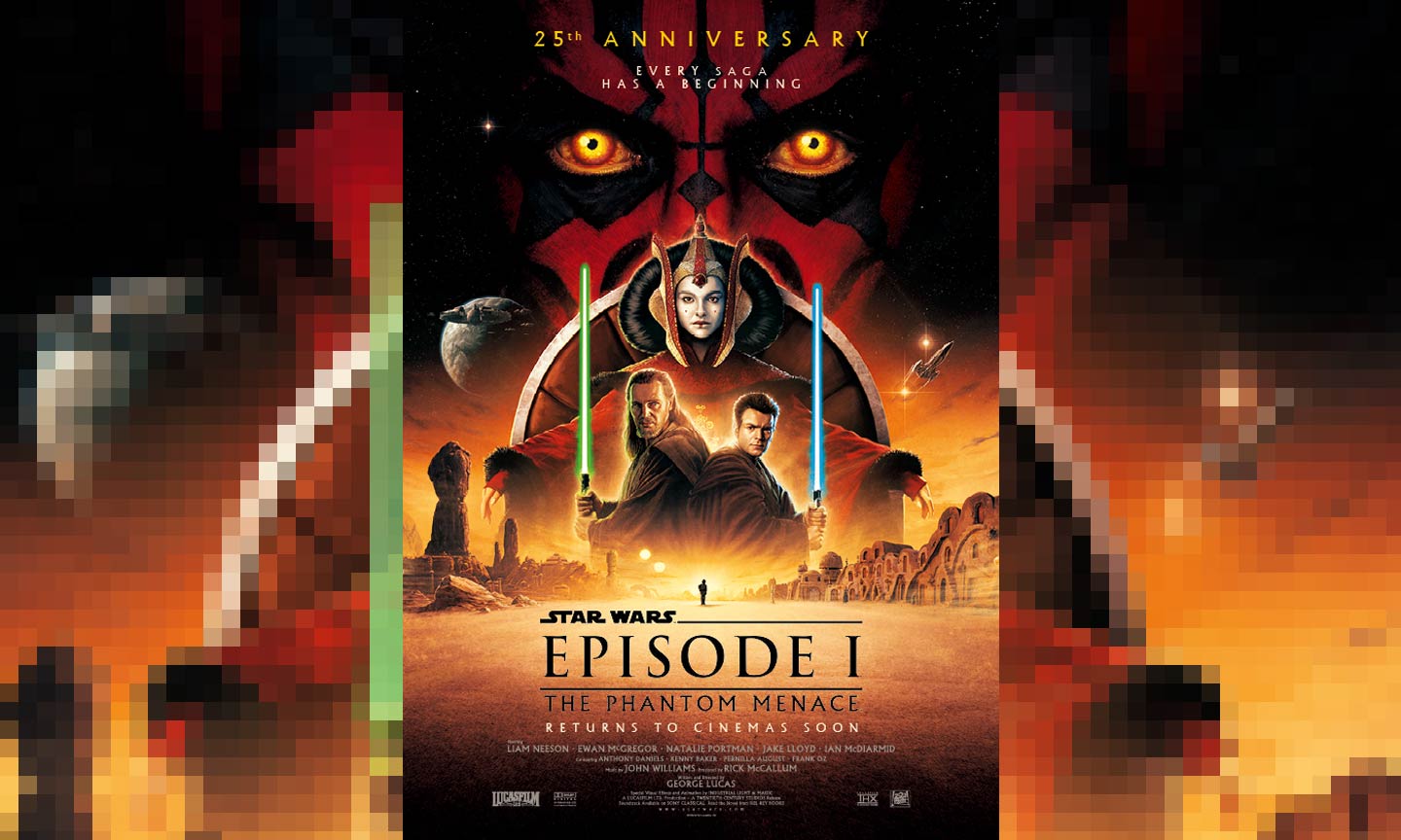„Star Wars: Episode I – Die Dunkle Bedrohung“ feiert 25-jähriges Jubiläum im Kino „Star Wars: Episode I – Die Dunkle Bedrohung“ feiert 25-jähriges Jubiläum im Kino