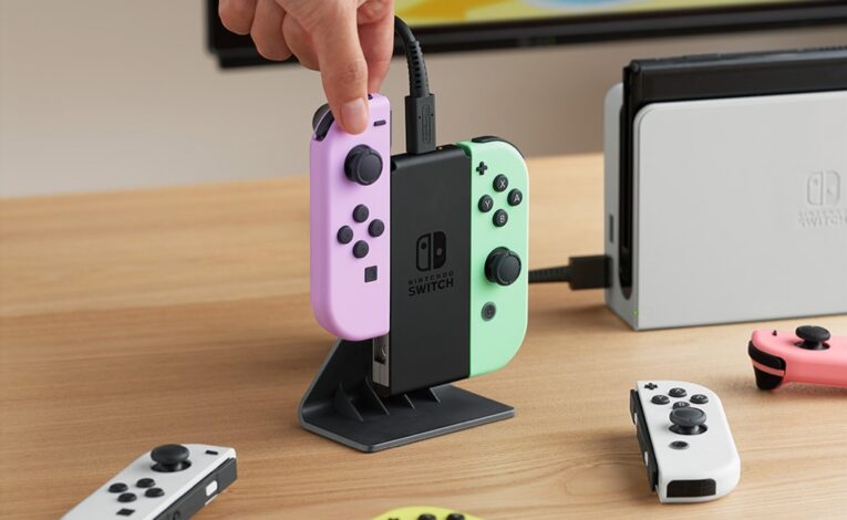 Joy-Con-Ladeaufsteller - ©Nintendo; Bildquelle: x.com via NintendoUK