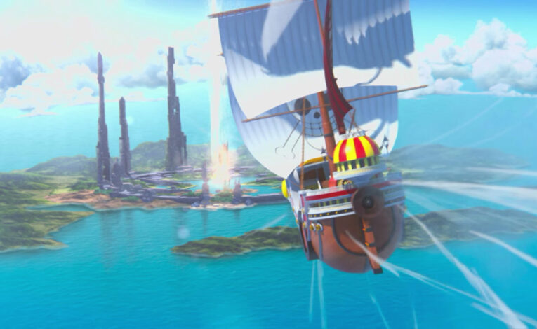 In One Piece Odyssey für die Nintendo Switch erleidet der Spieler Schiffsbruch – © Bandai Namco