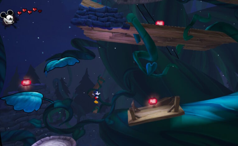 Plattformers Disney Epic Mickey: Rebrushed © THQ Nordic, Screenshot by DailyGame Nintendo Switch