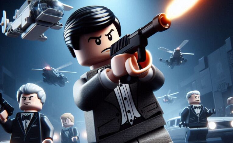 Wie würde ein LEGO James Bond Spiel aussehen? - Bild: Microsoft Copilot/LEGO