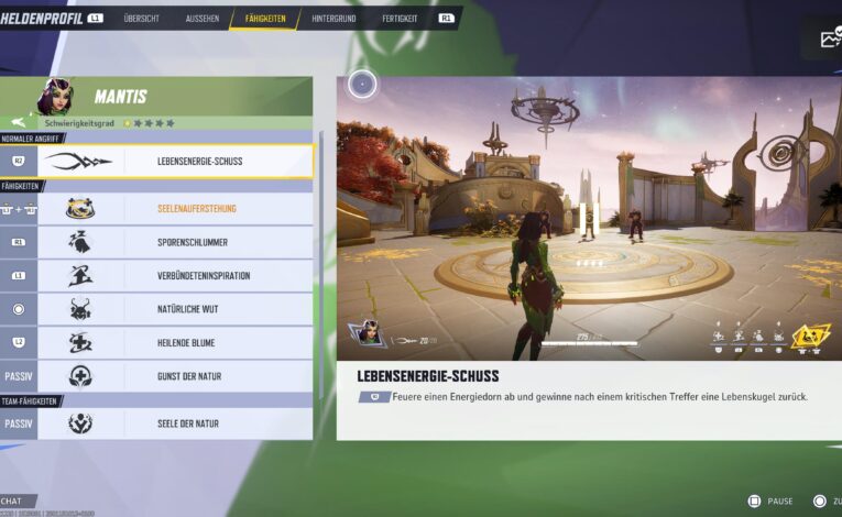 Marvel Rivals Mantis Fähigkeiten © NetEase, Screenshot Daily Game