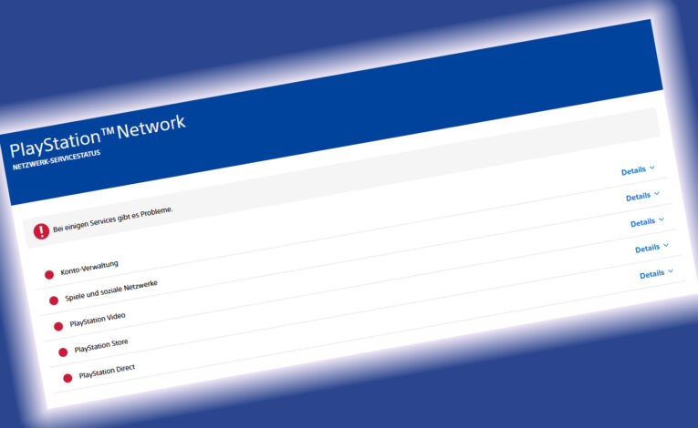 PlayStation Network ist down! - Screenshot: PSN Netzwerk-Servicestatus