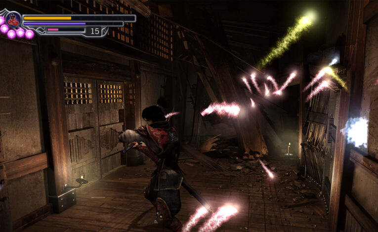 Onimusha 2: Samurai's Destiny HD Screenshot, Seelen und Orbs - Bild © Capcom