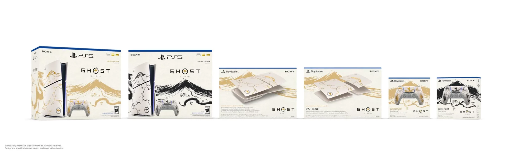 Diese Artikel gibt es zum Start von Ghost of Yōtei Die Limited Edition von Ghost of Yōtei erscheint am 2. Oktober 2025. - Bild: Sony Interactive Entertainment