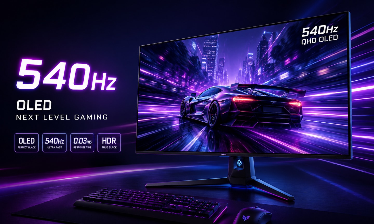 540 Hz auf einem OLED-Monitor? Gaming-Displays erreichen die nächste Stufe 540 Hz auf einem OLED-Monitor? Gaming-Displays erreichen die nächste Stufe