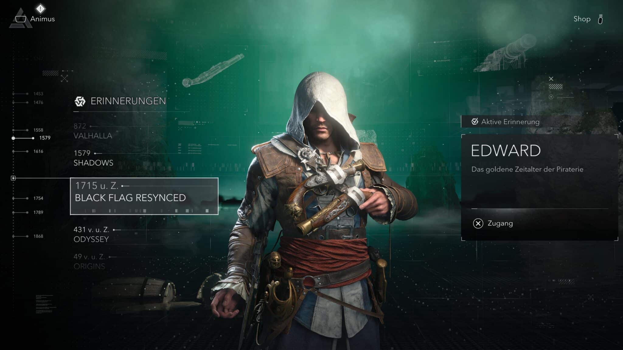 Edward Kennway in Assassin’s Creed Black Flag Resynced Edward Kennway fehlt eine wichtige Waffe im Setup. - Bild: Ubisoft - Screenshot by DailyGame