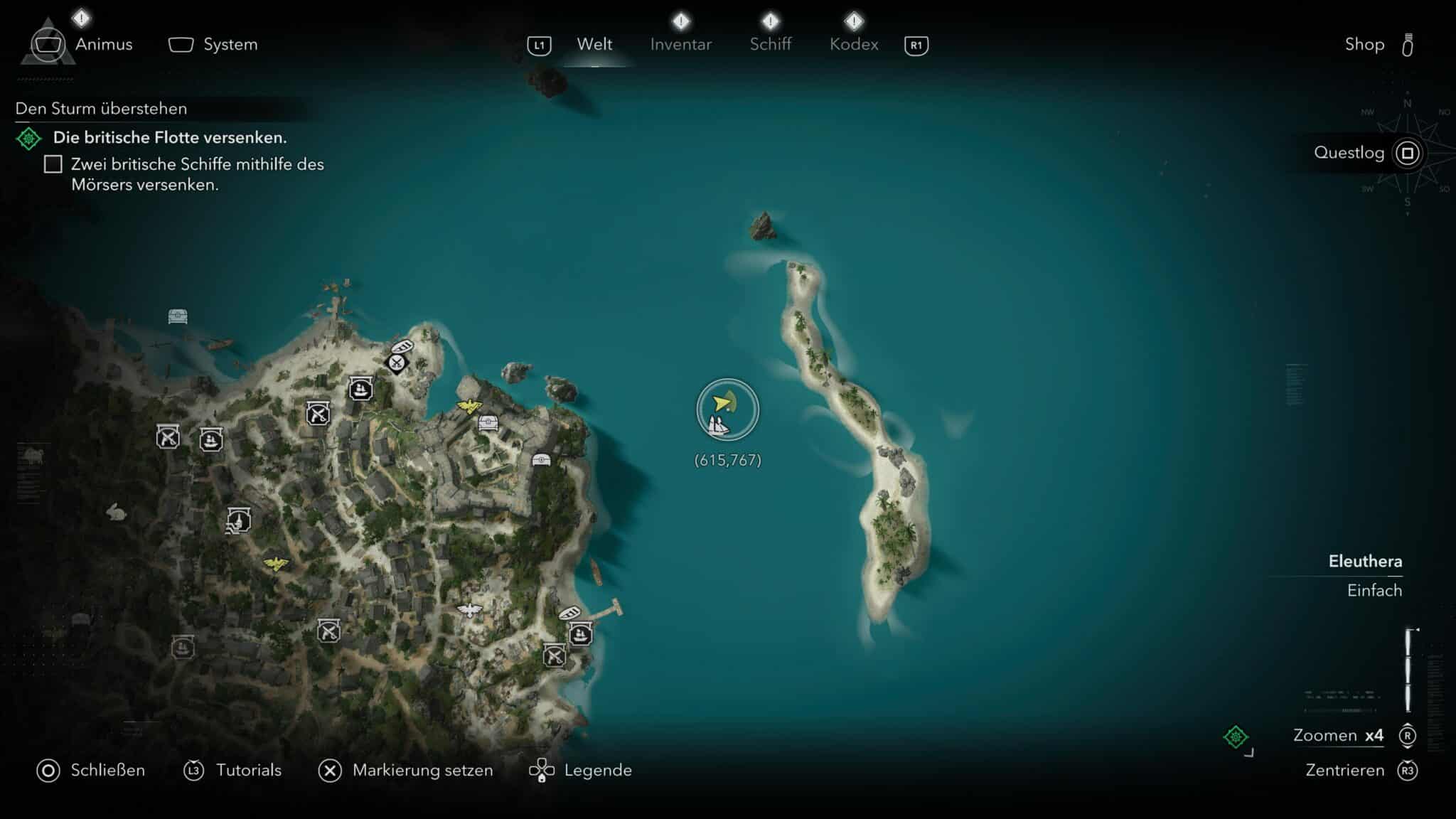Red Bull Fundort in AC Black Flag Resynced © Ubisoft, Screenshot by DailyGame