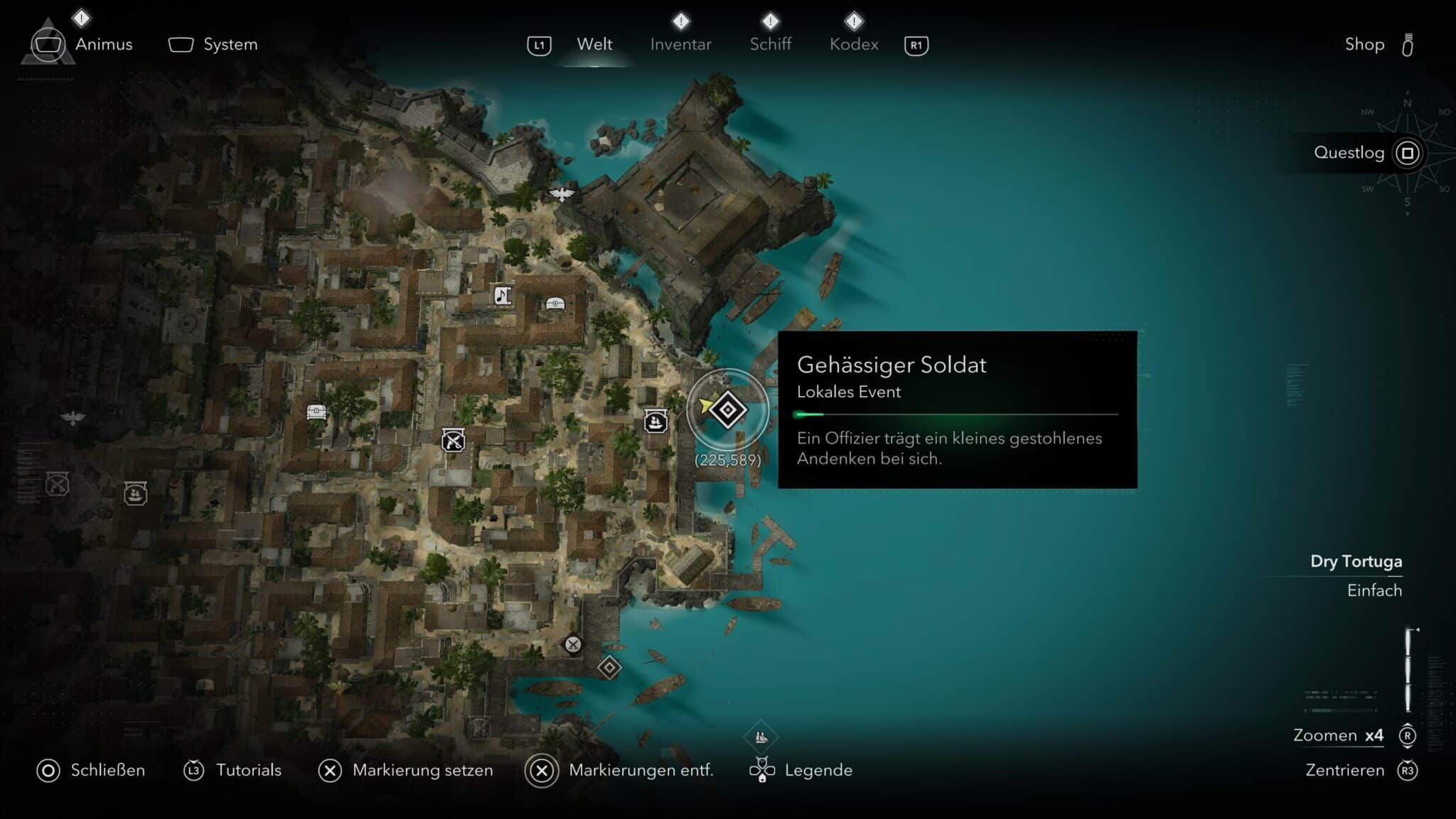 Havanna Standort in AC Black Flag Resynced © Ubisoft, Screenshot by DailyGame