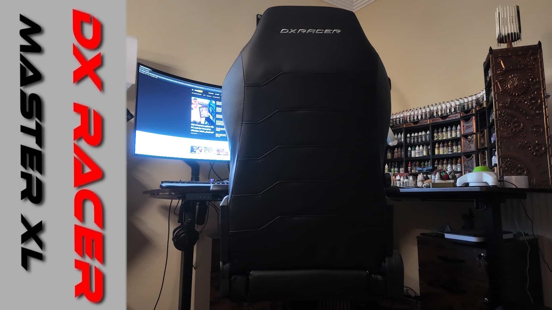 DXRacer Master XL Gaming Stuhl von Hinten