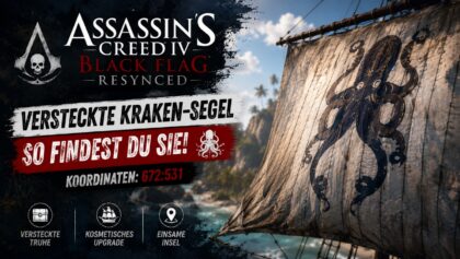 Black Flag Resynced: Hier liegen die versteckten Kraken-Segel für die Jackdaw