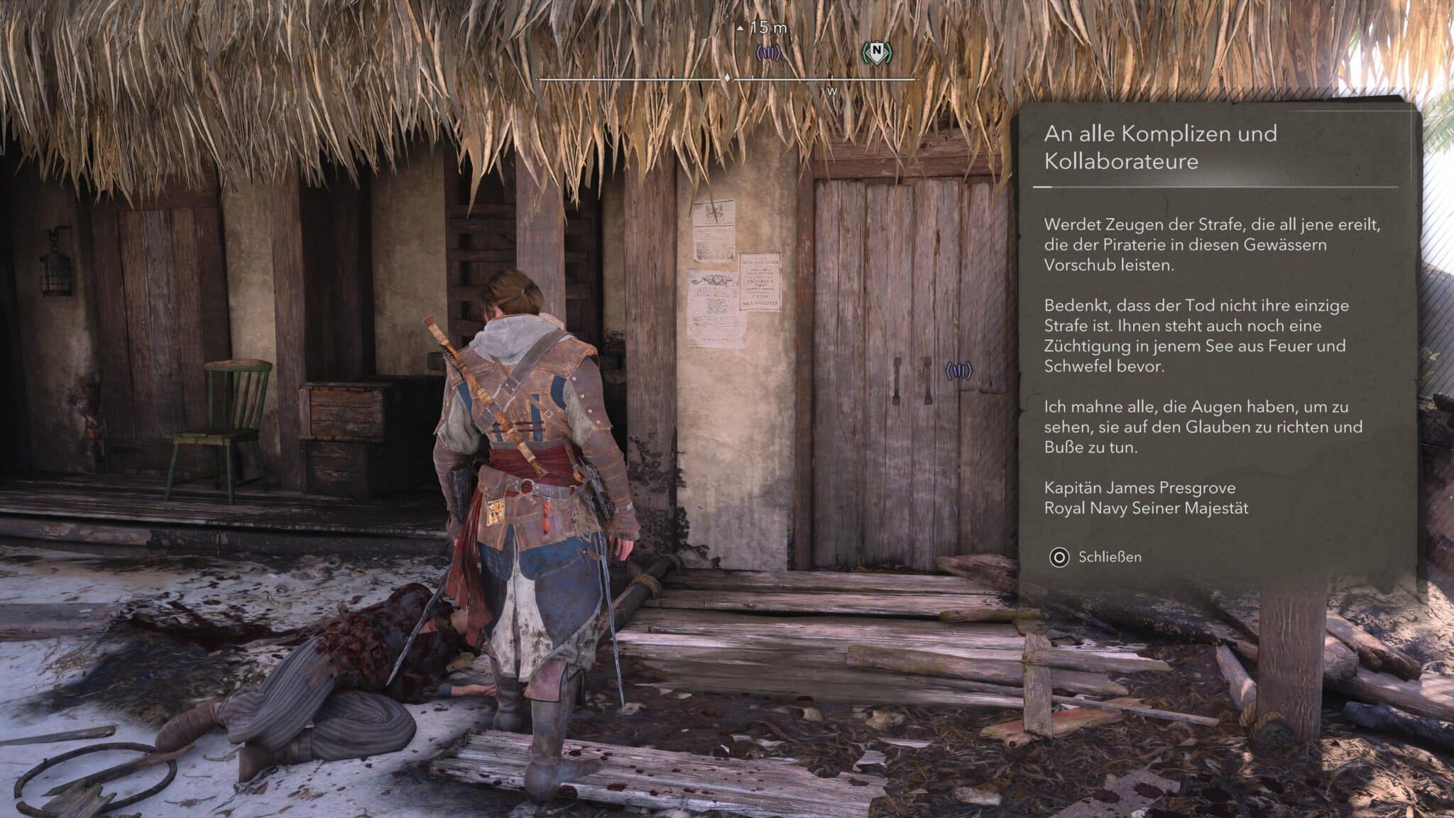 Die Botschaft in AC Black Flag Resynced © Ubisoft, Screenshot by DailyGame