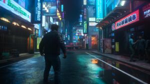 City Lights in Wolverine © Insomniac Games, Screenshot: DailyGame